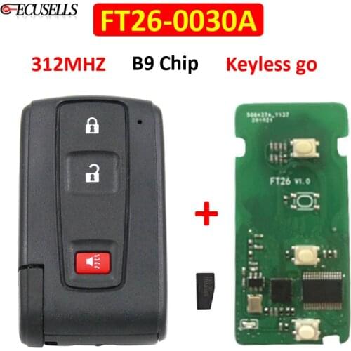 Lonsdor FT26-0030A PCB Board Keyless Entry Remote Smart Car Key 312Mhz B9 Chip for Toyota 2004-2009 Prius Full Keyless
