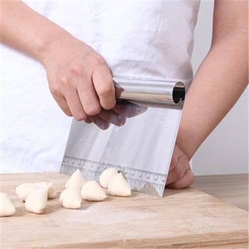 Stainless Steel Dough Pizza Cutter Cake Scraper Fondant Cake Decoration Tool Baking Pastry Spatulas Kitchen tools accessories