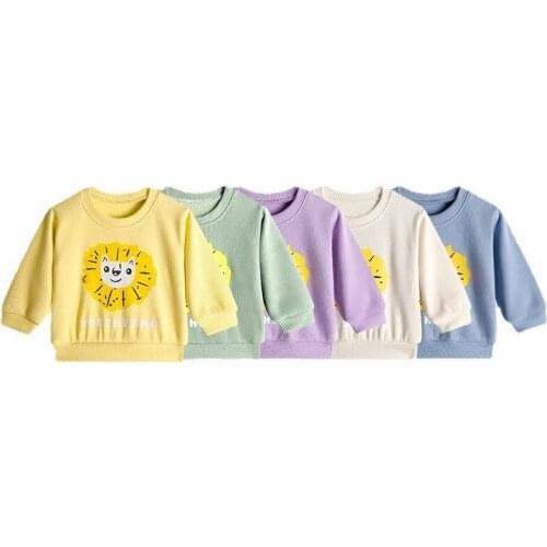Autumn Kids Sweatshirts Fashion Brand Girl Sweater Printed Cartoon Toddler Boys Hoodie Spring Kids Clothes Baby Boys Base Shirt