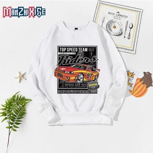 Limited Time Discount Autumn Kids Clothing Girls Sweater Boys Sweatshirts Racing Cartoon Letters Printed 2019 Children Girl Tops