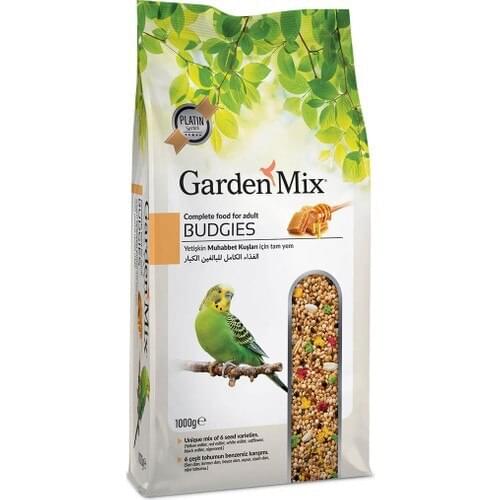 Gardenmix Platinum Honey Adult Budgies Feed 1 kg good quality feed yellow millet red millet white millet safflower rapeseed linen mixed