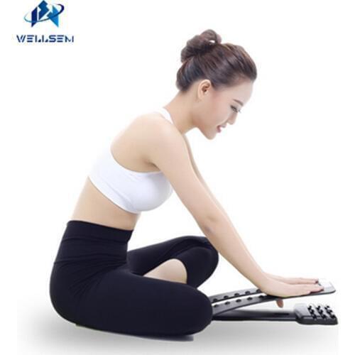 Body spine soothing rack lumbar massage device correct cervical Vertebra Lumbar Traction device waist lumbar massager mat strap