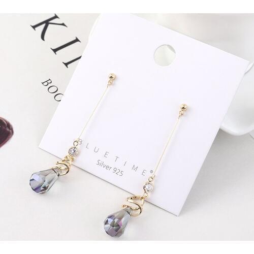 TONGKWOK Bohemia Exaggeration Dangle Earrings For Women Silk Thread Tassel Metal Long Chandelier Earrings #140038
