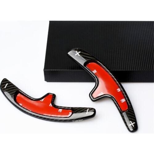 Lengthen Style carbon fiber Steering wheel paddle shift Fit For Porsche 991 981