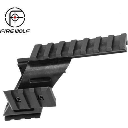 Universal Tactical AEG Pistol Plastic Polymer Base Quad Rail Picatinny Sight Laser lighting Scope Mount For Glock 17 5.56 1911