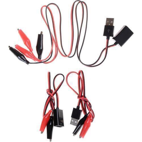 USB Alligator Clips Crocodile Wire Male/female To USB Tester Detector DC Voltage Meter Ammeter Capacity Power Meter Monitor, Etc