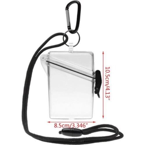 Waterproof Card Case Cover Lightweight Clear Sport Outdoor Change Box Holder