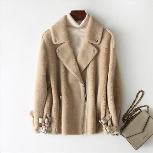 Real Fur Coat Autumn Winter Jacket Women Clothes 2020 Sheep Shearling Real Wool Coat Female Jacket Manteau Femme