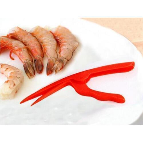1PC Prawn Peeler Shrimp Deveiner Peel Device Creative Kitchen Shrimp Lobster Seafood Shell Curved Clip Peeler Seafood OK 0468
