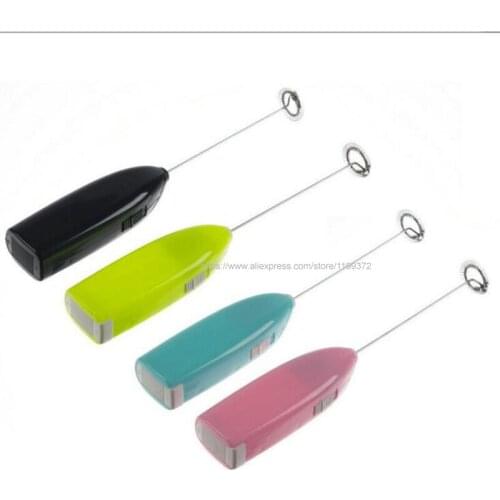 100pcs Electric Hand-held Egg Beater Milk Frother Automatic Cream Whipper Coffee Shake Mixer Cappuccin Drink Blender