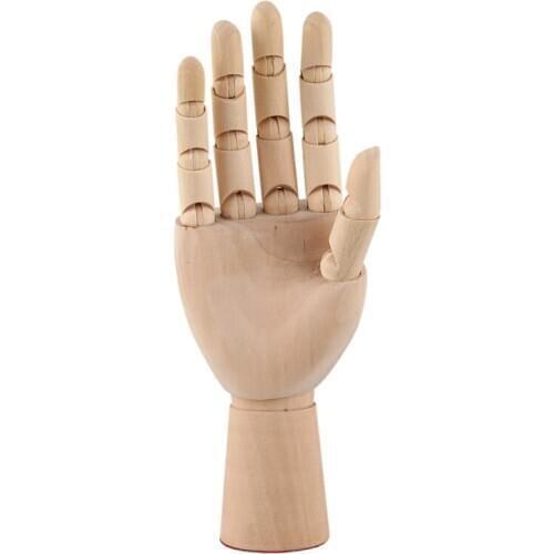 18*6cm Wooden Articulated Right Hand Manikin Model Gift Art Alternatives