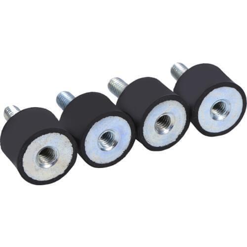 4x M6 Rubber Mounts Shock Absorber Anti Vibration Silentblock Bobbins for car Air compressors Diesel engines Gasoline engines