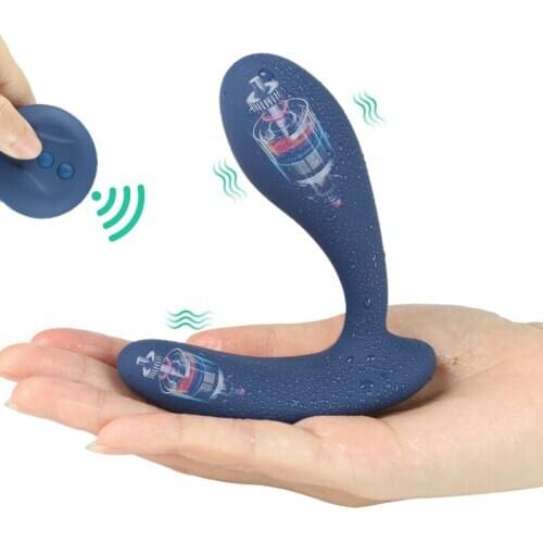 XOMIY 10 Speeds Wireless Male Prostate Massage Vibrator Anal Plug Silicone Waterproof Stimulator Buttplug Sex Toys For Men 18