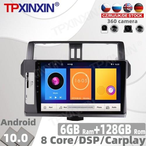 128G Android 10 For Toyota Prado 2014 - 2017 Car Radio Multimedia Video Player Navigation GPS accessories Auto 2 din 2din no DVD