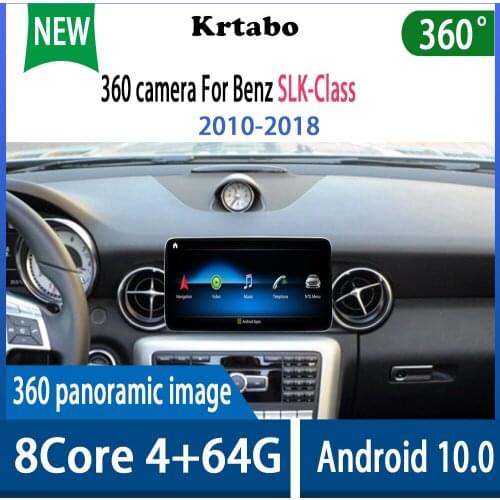 Krtabo 8.4 inch Android 10.0 360 camera For Benz SLK Class 2010-2018 Car Multimedia player Radio car GPS Navigation