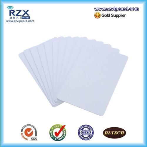 Hot 1000pcs White cards CR80 blank card cheap price PVC card