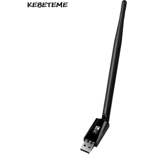 KEBETEME Mini 150Mbps USB WiFi Wireless Network Card Portable LAN Card 5db External Antenna Adapter 802.11n/g/b
