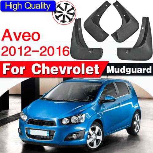Car Mud Flaps For Chevrolet Aveo Sonic TM Barina Hatchback 2012-2016 Mudflaps Splash Guards Mud Flap Mudguards 2013 2014 2015