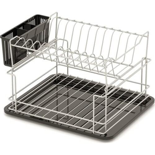 Teknotel 2 Storey Modular Plate-rack Dish Satin KB010
