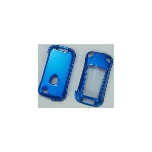 Gloss Metallic Blue Remote Flip Key Protection Case For Porsche Cayenne Turbo S GTS V6 V8