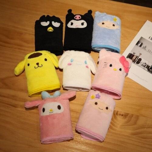 Hot Sale Anime Peripheral Kawaii Melody Kuromi Cinnamonrols towel Pure CottonWater absorption Soft bathroom products Home gifts