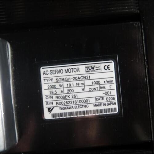 Used Tested Working SGMGH-20ACB21 AC SERVO MOTOR