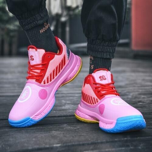 New Autumn Spring Unisex Red Basketball Shoes Men High top Sports Boy Athletic Gym Shoes Women Comfortable Breathable Sneakers