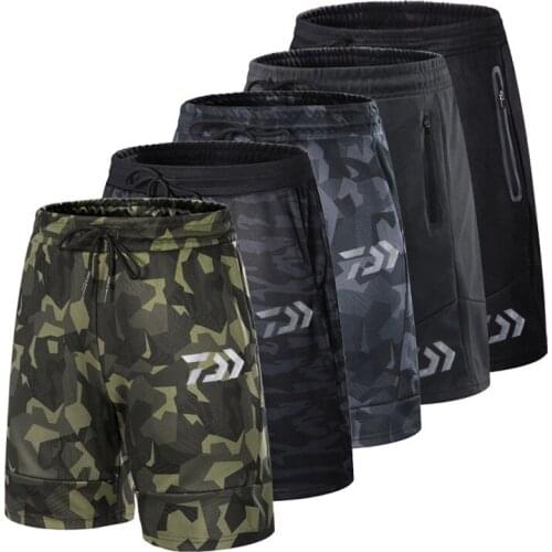 2019 Dawa Summer Short Fishing Trousers Camouflage Outdoor Short Pants Breathable Fishing Shorts Quick drying Sports Britches