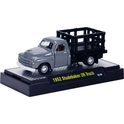 M 2 1:64 1952 STUDE BAKER 2R TURCK GRAY&BLACK Metal Diecast Alloy toy cars Model Vehicles For Children Boys gift hot