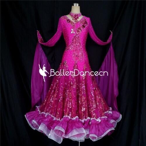 Ballroom Dance Competition Dresses Women/Ballroom Dresses/Ballroom Waltz Dresses/Ballroom Dancing/Waltz Dress