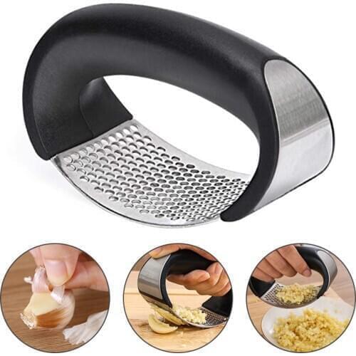 Stainless Steel Garlic Press Manual Garlic Mincer Chopping Garlic Fruit Vegetable Tools Ginger Chopper Press Kitchen Accessories