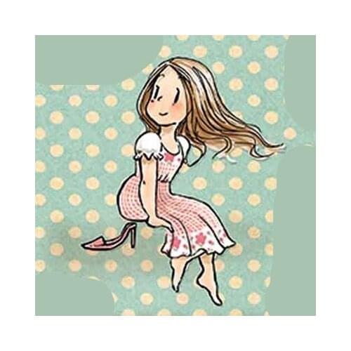 Girl Transparent Clear stamp and cutting dies DIY Silicone Seals Scrapbooking /Card Making/Photo Album Decoration