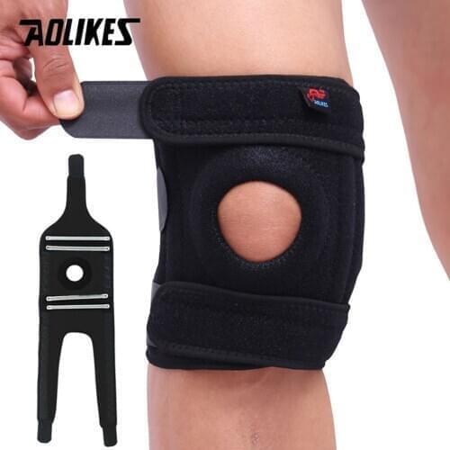 AOLIKES kneepad Adjustable Sport Leg Knee Support Brace Wrap knee protector Pads Knee Cap Safety Knee Brace for basketball