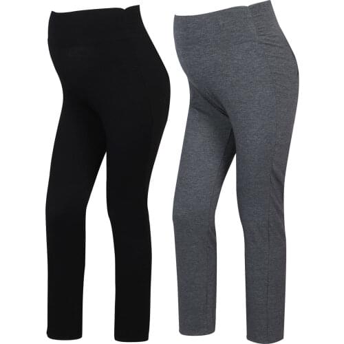 Maternity Pants Yoga Jogger Workout Pregnancy Plus Size Trousers Pregnancy Casual Loose Cotton Long Pant For Pregnant Women