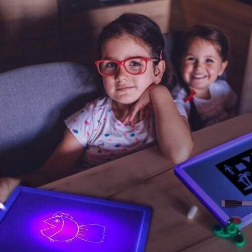 Illuminated Light Drawing Board Toy Development Drawing Doodle Tablets Education Toys B88