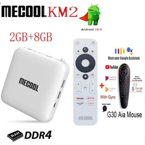 Mecool KM2 Smart TV Box Android 10 Google Certified TVBox Global Version support Netf1ix 4K Do1by BT4.2 Prime Video Set Top Box