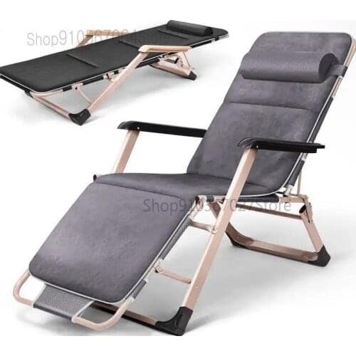 German Quality Enhanced Multi-purpose Foldable Lazy Recliner Multifunctional Lunch Break Folding Bed Backrest Easy Chair