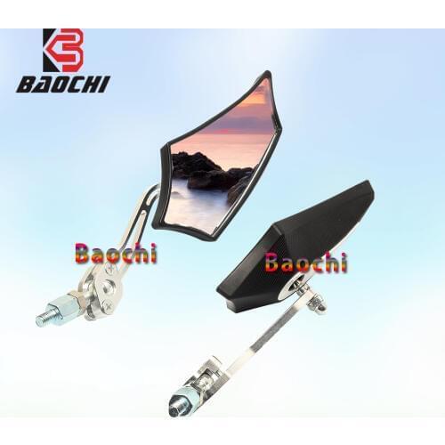 Universal Motorcycle Mirror 10mm Bar End Rearview Mirror CNC Adjust Side Mirror for Cafe Racer Honda Suzuki Yamaha Accessories