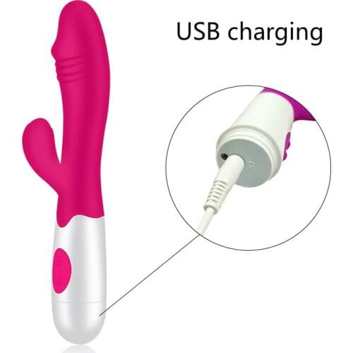 G Spot Vibrator for Women Dual Vibration Silicone Dildo Waterproof Female Vagina Clitoris Massager Sex Toys for Women Adult Toys