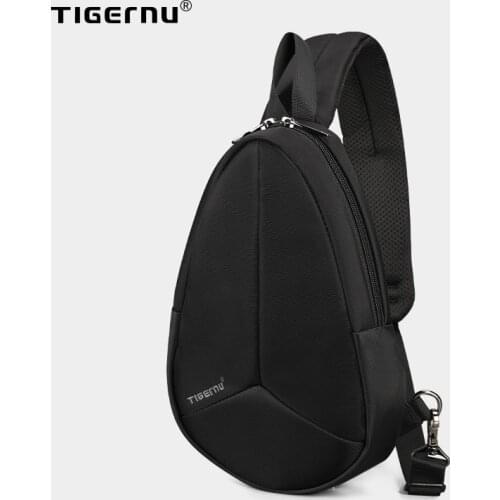 Tigernu New Arrival Waterproof Nylon Men Fashion Chest Bag For Men Crossbody Bags High Quality Design Small Bags For Teenagers