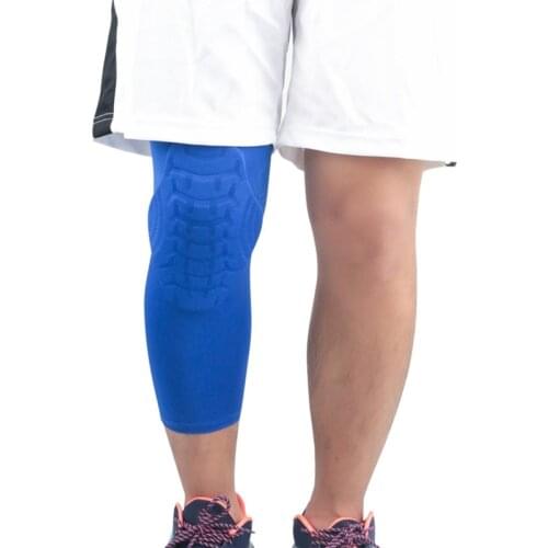 1 PCS Compression Leg Sleeve Basketball Knee Pads Running Leg Sleeve Calf Knee Brace Support Protector Shin Guard for Sports