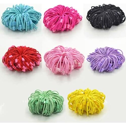 100 PCS Elastic Hair Bands for Women Hair Accessories Girls Hair Ties Children Hairband Headwear Ponytail Holders 2021