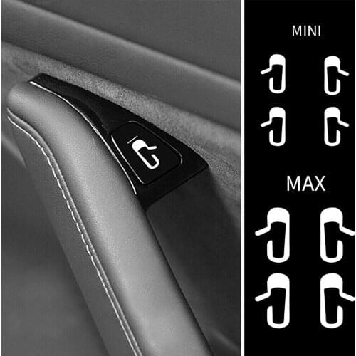 8pcs/set Automobile Open Door Exit Decal Luminous Glow Stickers Viny For Tesla Model 3 Car Accessories