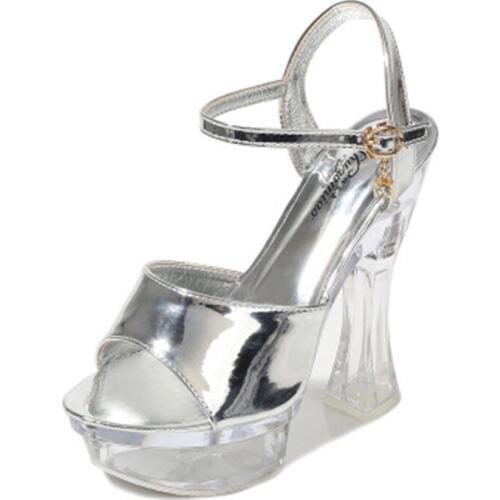 15 cm thick heel sandals, female summer waterproof platform non - slip thick bottom sexy model catwalk sandals