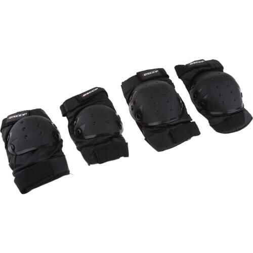 Black Waterproof Brace Support Strap Wrap Knee Shin Cover Pads for Motorcross Outside Riding