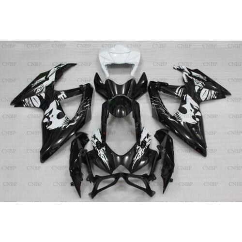 GSX-R600 2008 - 2010 K8 Fairings GSX R 750 09 10 Full Body Kits for Suzuki GSXR600 2008 Black White girl Body Kits