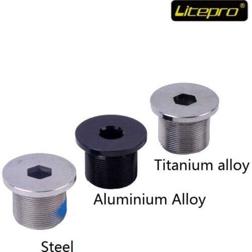 Litepro Folding Bike Head Tube Screw Aluminium Alloy Titanium Steel M24*1 Front Fork Dedicated