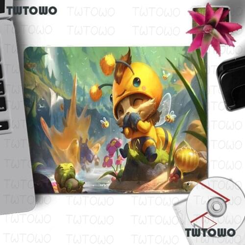 LOL Teemo Comfort Small Mouse Mat Gaming Mouse Pad Rubber PC Computer Gaming Mouse Pad Anime Mousepads