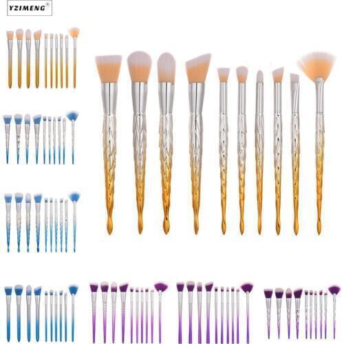10Pcs/Set Professional Makeup Brushes Set Foundation Blending Make Up Brush Cosmetic Kits Makeup Tools Set Beauty Makeup Brusher