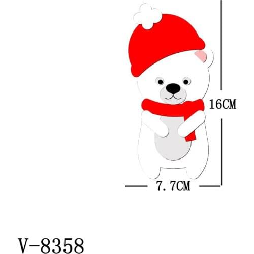 New bear Wooden Dies Cutting Dies Scrapbooking /Multiple Sizes /V-8358